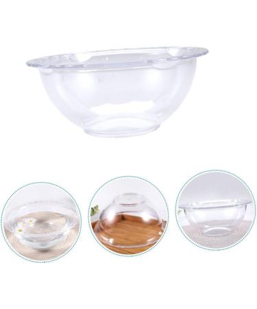 minkissy 2 Pcs Lace Washbasin Multitools Washing Basin Wash Basin Mutitool Foot Wash Bucket Small Kitchen Vegetable Washing Bowl Home Face Basin Dish Pan Outdoor Vegetable Dish Pp 23x23cmx2pcs Transparentx2pcs - Buy Online on GoSupps.com