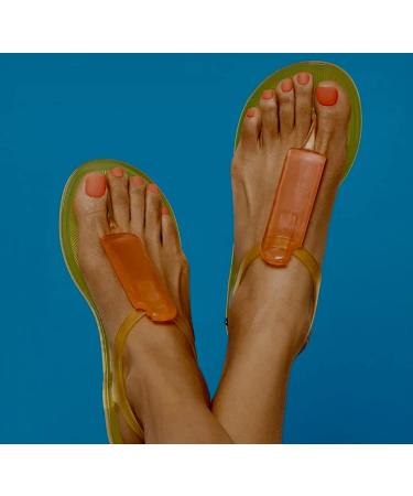 Impress Kiss Color Press-On Neon Orange Pedicure Toe Nails - 24 Count - Buy Online on GoSupps.com