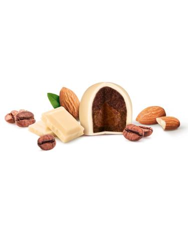 Vine Ice Coffee Constanze Mozart-Kugeln 6-Pack | Gourmet White Chocolate & Mocha Marzipan | Pistachio Almond & Hazelnut Nougat - 120g - Buy Online on GoSupps.com