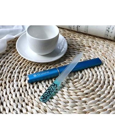 G.Liane Glass Nail Files Professional Crystal Nail File For Natural Nails Acrylic Nails Gels Nails Manicure Pedicure Tools For Home And Salon (Blue) - Buy Online on GoSupps.com