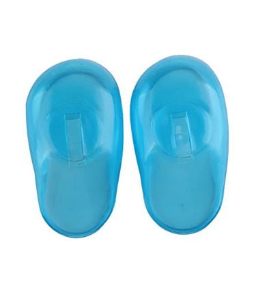 4Pcs/2Pairs Silicone Protector Ear Covers Hair Dye Ear Cover  Blue