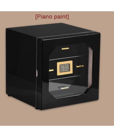 Cigar Humidor with Digital Hygrometer 3 Layer Drawers Cedar Lined Storage Box and Humidifier Holds 50-100 Cigars for Optimal Humidity Control and Preservation Black - Buy Online on GoSupps.com