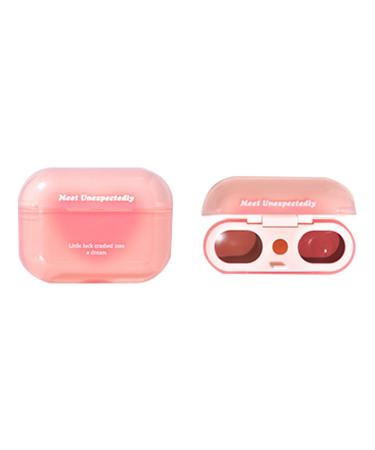 itrimaka Moisturizing Lip Gloss, Moisturizing Lip Gloss - Double Glitter Lip Glaze | Glitter Lip Glaze Earphone Case, Lip Gloss Tint with Applicator