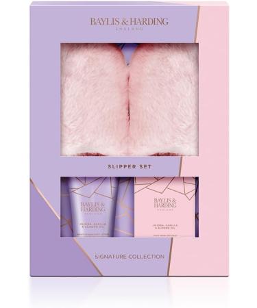 Baylis & Harding Jojoba Vanilla & Almond Oil Luxury Slipper Gift Set - Vegan Friendly | Pack of 1 - Buy Online on GoSupps.com