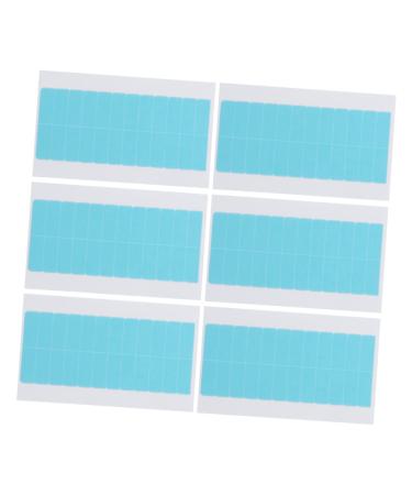 DOITOOL 6 Double Sided Adhesive Hair Extension Small Mirrors for Crafts Lace Headbands Fake Hair Edges Double Sided Tape Wig Adhesive Hair Extension Tape Film Replace Pu