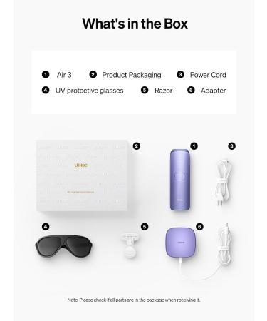 Ulike Laser Hair Removal for Women and Men Long-Lasting IPL Hair Removal Device with Ice-Cooling for Nearly Painless Treatment for Facial Bikini & Whole Body - Buy Online on GoSupps.com