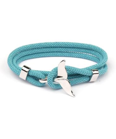 Shop OralGos Multilayer Milan Viking Bracelet & Whale Tail Bracelet for Men | Beach Jewelry in Blue - International Shipping Available - Buy Online on GoSupps.com