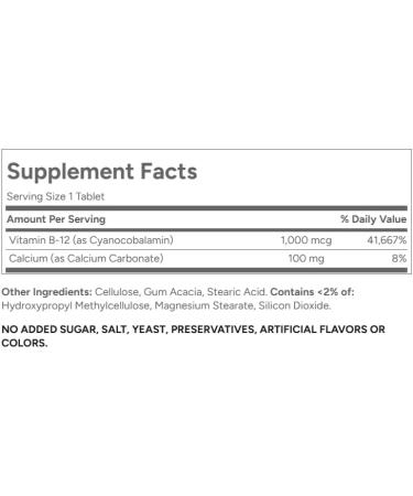 21st Century B-12 1000Mcg Prolonged Release Tablets 110 Count (6 Pack) - Buy Online on GoSupps.com