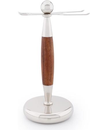 Jag Shaving Razor Set - Premium 4-Part Shaving Set with Black Synthetic Hair Brush Stainless Steel & Wood Rack Shaving Bowl | International Shipping Available - Buy Online on GoSupps.com