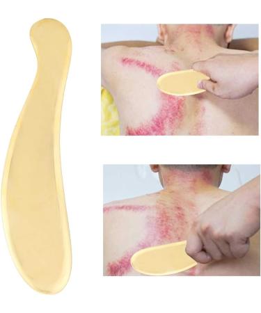 Verdant Touch Gua Sha Tool - Brass Scraping Board for Acupunctive Massage & Muscle Pain Relief | 6.3 x 4.7 inches - Buy Online on GoSupps.com