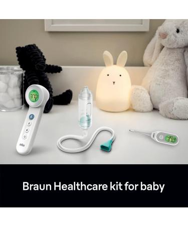 Braun Healthcare Baby Kit: No Touch + Touch Forehead Thermometer, Nasal Aspirator, Stick Thermometer - Health Essentials for Home and On the Go - Buy Online on GoSupps.com