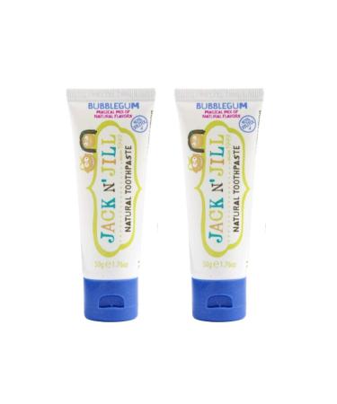 Jack N' Jill Natural Calendula Toothpaste Bubblegum Flavour 50g/ 1.76fl.oz (Pack of 2)