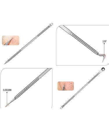 Blackhead & Pimple Removal Tool Kit - 4 Pcs Stainless Steel Set for Nose & Face - Buy Online on GoSupps.com