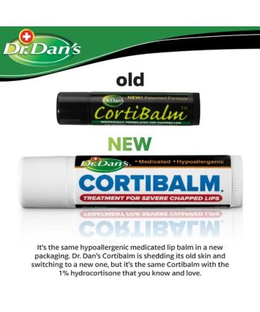 Dr. Dan's Cortibalm 12 Pack - Healing Lip Balm for Severely Chapped Lips - Men, Women, Children - Moisturizing Treatment - Buy Online on GoSupps.com