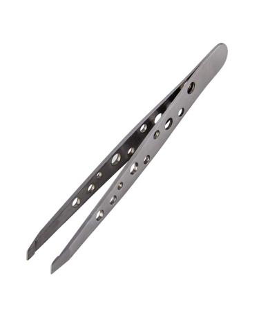 Stainless Steel Slant Tip Tweezer - The Best Professional Precision Eyebrow Tweezers Surgical Grade Stainless Steel for Professional Eyebrow Shaping and Facial Hair Removal 1PC