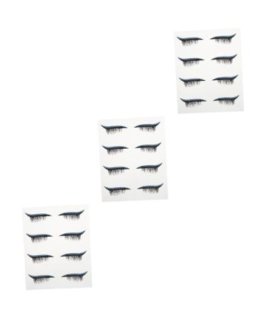 Healeved 12 Pairs color eyeliner pencil duct tape waterproof makeup eyeshadow 1 count (Pack of 1) Bluex3pcs