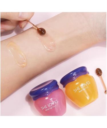 Lip sleeping mask hydrating and moisturizing lip mask repair dry and cracked lips reduce lip wrinkles and dead skin care for lips (Pink) - Buy Online on GoSupps.com