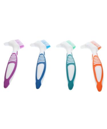 Minkissy 20 STK toothbrush false teeth dentures on both sides cleaning brush with soft bristle children's plaster drinking jars.