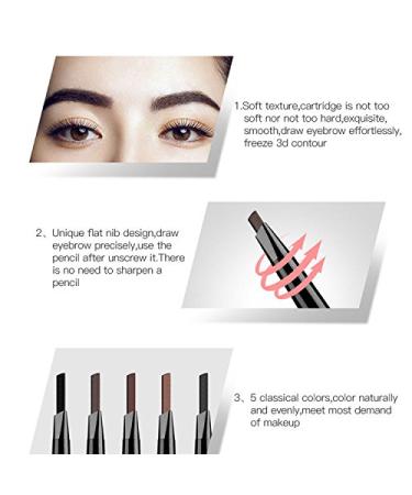 Magical Halo Eyebrow Pencil - Waterproof Precise Double-Ended Black Eyebrow Makeup for Perfect Arches | International Shipping - Buy Online on GoSupps.com