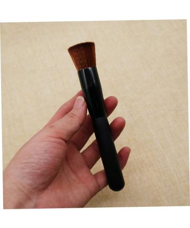 Buy 1PC Concave Makeup Brush - Liquid Cream Blending Tool for Full Coverage | Large Face Cosmetic Applicator (Black) - International Shipping - Buy Online on GoSupps.com