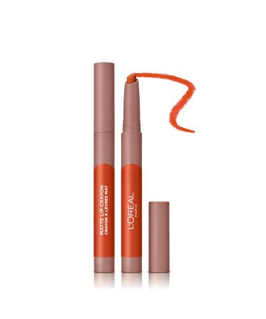 L'Oreal Paris Infallible Very Matte Lip Crayon Lipstick Smudge Proof Orange Lipstick 106 Mon Cinnamon 106 Mon Cinnamon 1 count (Pack of 1)