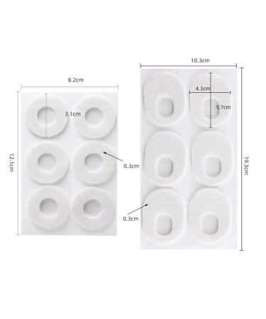 4 Pcs Self-Stick Corn Cushions - Adhesive Callus and Toe Protectors for Foot Care - White - Buy Online on GoSupps.com