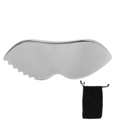 Gua Sha facial tool Gua Sha massage board kamm edge 304 stainless steel smoother surfaces Gua Sha tools for body care for soft tissue face eyes neck body