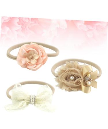 hair ties for kids infant hair ties hair ties for babies hair ties kids lace headbands hair accessories for kids lovely hair ring European and American flower head baby - Buy Online on GoSupps.com