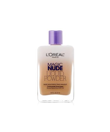 L'oreal Paris Magic Nude Liquid Powder Bare Skin Perfecting Makeup SPF 18 Natural Buff 0.91 Ounces (3 Pack)