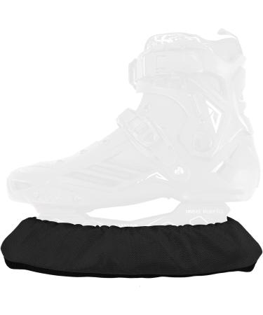 Ywyhhm ice hockey Elastic skating stockings for ice hockey & ice skating shoes 1 pair of Schlittschuh Soakers runaway stocking/runner for ice skates skid protection for adult children L black