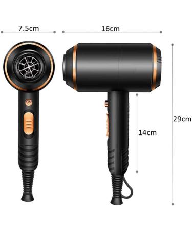 Hair Dryer Ionic Salon Hairdryer Professional Hair Dryer 2000W Travel Hairdryer 3 Heat Setting Cool Shot Button AC Motor 3 Air Nozzle with Diffuser & Concentrator for Salon and Home Use small - Buy Online on GoSupps.com