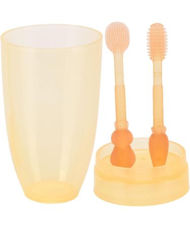 Toddler Toothbrush Set | Soft Bristles & Cartoon Design | Liquid Silicone | Perfect for Ages 0-3 - Buy Online on GoSupps.com