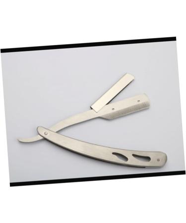 Angoily 3pcs Stainless Steel Razor Set - Old Fashioned Rubber Handle for Men Premium Shaving Essentials - Buy Online on GoSupps.com