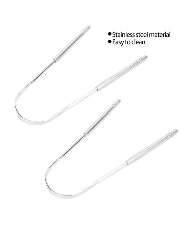 U-Shaped Stainless Steel Tongue Scraper for Bad Breath Removal | Enhance Oral Health - Buy Online on GoSupps.com