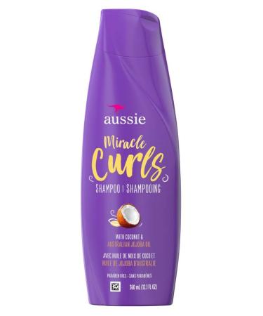 Aussie Miracle Curls Shampoo with Coconut & Australian Jojoba Oil  12.1 fl oz (360 ml)