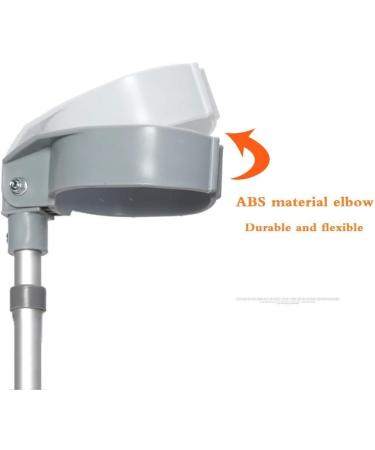 Crutches Forearm Crutches Designed for Disabled People Walker Comfortable Safe Crutch Lightweight Aluminum Alloy - Adjustable Height Lightweight Walking Aid (Grey 1 Pair) Bathing in Sunlight - Buy Online on GoSupps.com