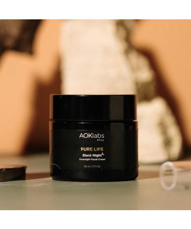 Aoklabs- Black Night Night cream for the face with anti-aging and firming effect fast-absorbing texture 50ml. - Buy Online on GoSupps.com