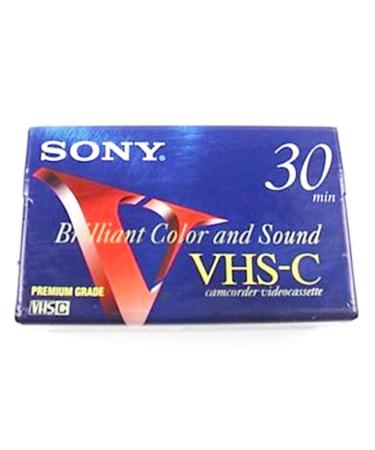 Sony TC-30VHGF 30 Minutes VHS-C Camcorder Videocassette Premium Grade (One Pack)