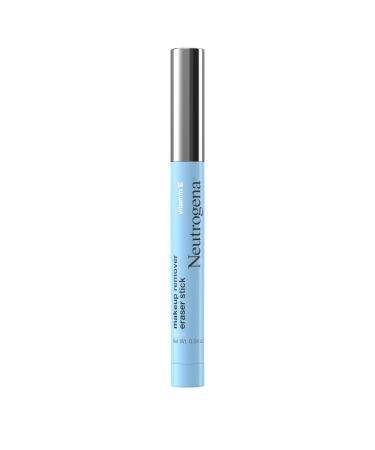 Neutrogena Makeup Remover Eraser Stick with Vitamin E Easy-to Use & Travel-Friendly Makeup Removing Gel Pen for On-the-Go Touch-Ups of Stray or Smudged Eyeliner Lipstick & More 0.04 oz