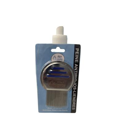 Stainless Steel Lice Removal Comb with Long Teeth and Microgrooved Technology for Complete Egg Elimination - Buy Online on GoSupps.com