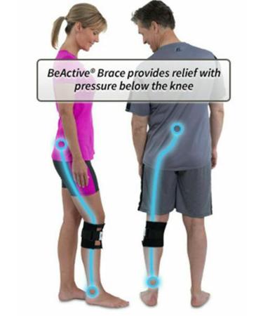 Sciatica Pain Relief 2pcs Brace Set - Acupressure Leg & Magnetic Therapy Self-Heating Knee Support Wraps for Men & Women (Black) - Buy Online on GoSupps.com
