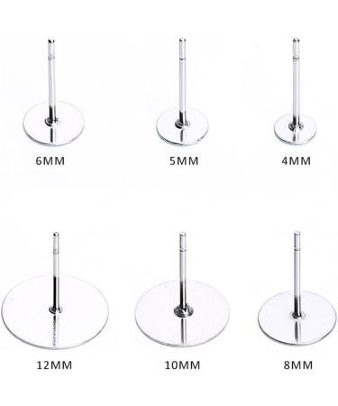 300 Pieces Stainless Steel Earrings Posts and Backs Set (4mm) - Flat Pad, Butterfly, and Bullet Styles - Buy Online on GoSupps.com