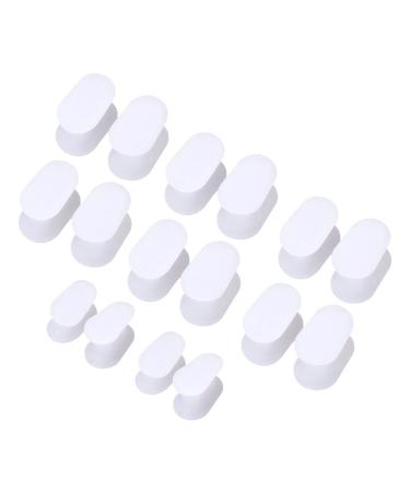 Silicone Toe Separator 8pairs Toe Valgus Overlap Corrector Toe Corrector for Relieve Bunion Pain Breathable Toe Spacers for Men and Women(S L)