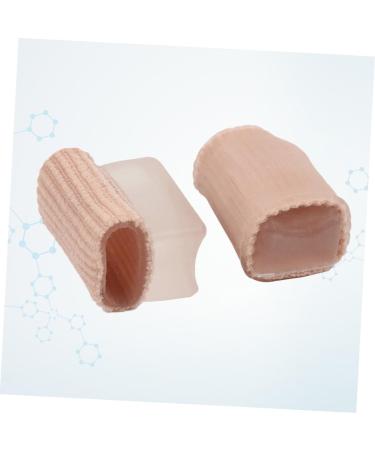 Hemoton Silicone Gel Toe Separator Caps - 1 Pair Beige - Toe Protector Spacers for Toe Alignment and Pain Relief - 2pcs - Buy Online on GoSupps.com