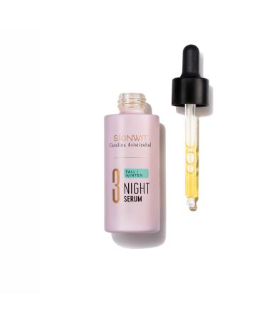 SKINWIT - Replenishing Advanced Skincare Night Serum Moisturizing Oil Concentrate. Customized for Intensive Dry Skin Anti-Aging Face Recovery Pore Reducer Texture Corrector Treatment