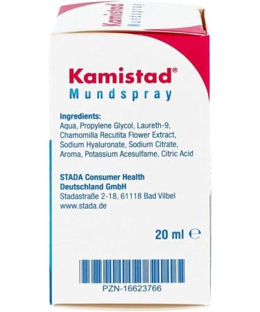 Kamistad Mouth Spray 20 ml - Fast Relief for Oral Pain | Buy Internationally - Buy Online on GoSupps.com