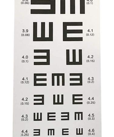 Healifty Eye Card Waterproof Vision Examination Chart - Accurate Eye Testing for All Ages | International Shipping Available - Buy Online on GoSupps.com
