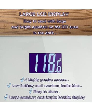 Moss and Stone Digital Body Weight Bathroom Scale - Smart Step-on Technology, Easy Read LCD, Up to 400 Pounds, Highly Accurate for Home - Perfect Digital Scale - Buy Online on GoSupps.com
