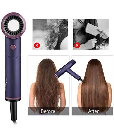 Ckeyin Foldable Professional Hair Dryer 1300W Powerful Negative Ion Far Infrared Fast Drying Air Blow Hair Dryer with Memory 45 - Buy Online on GoSupps.com