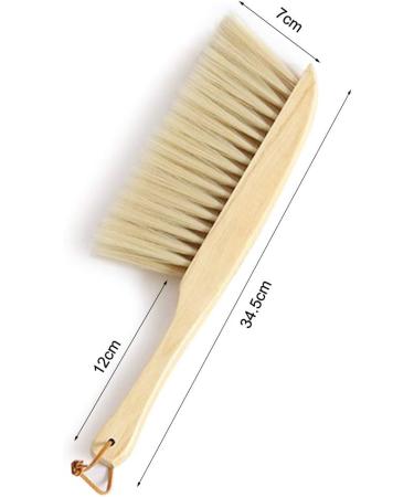 SANGDA Hand Broom Dusting Brush Bench Brushes Counter Duster Hand Brush with Wood Handle for Counter Hand Woodworking Gardening Furniture Drafting Fireplace Cleaning Sweeping(Yellow) - Buy Online on GoSupps.com